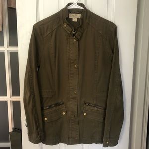 Lucky Brand Olive Green Army Jacket in Size Medium